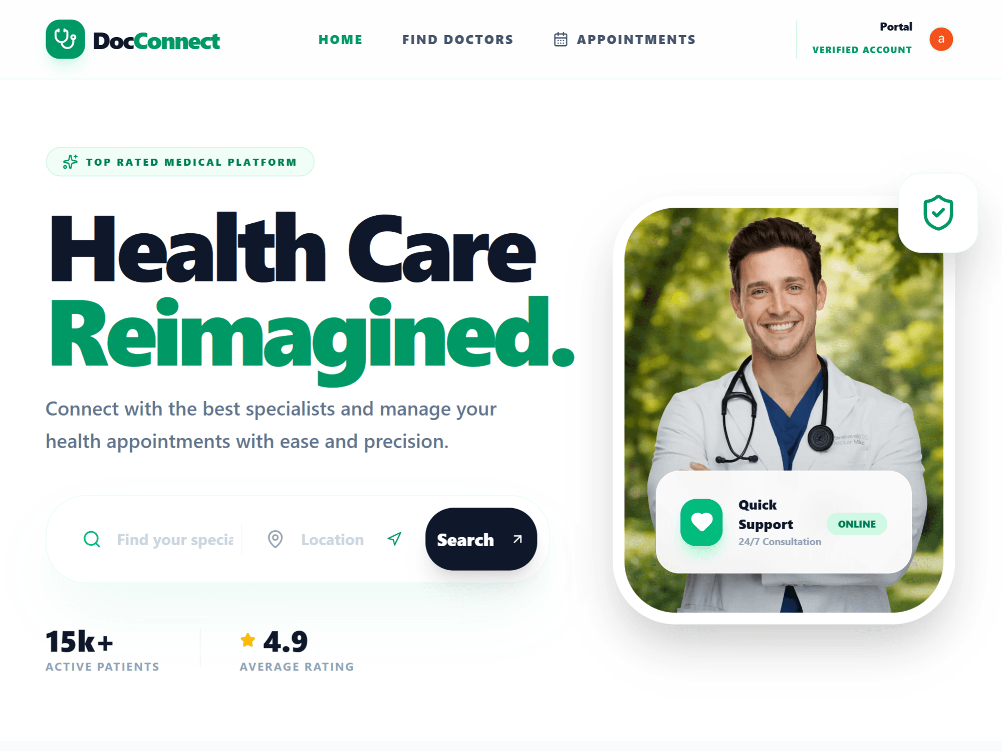 DocConnect – Healthcare Booking Platform